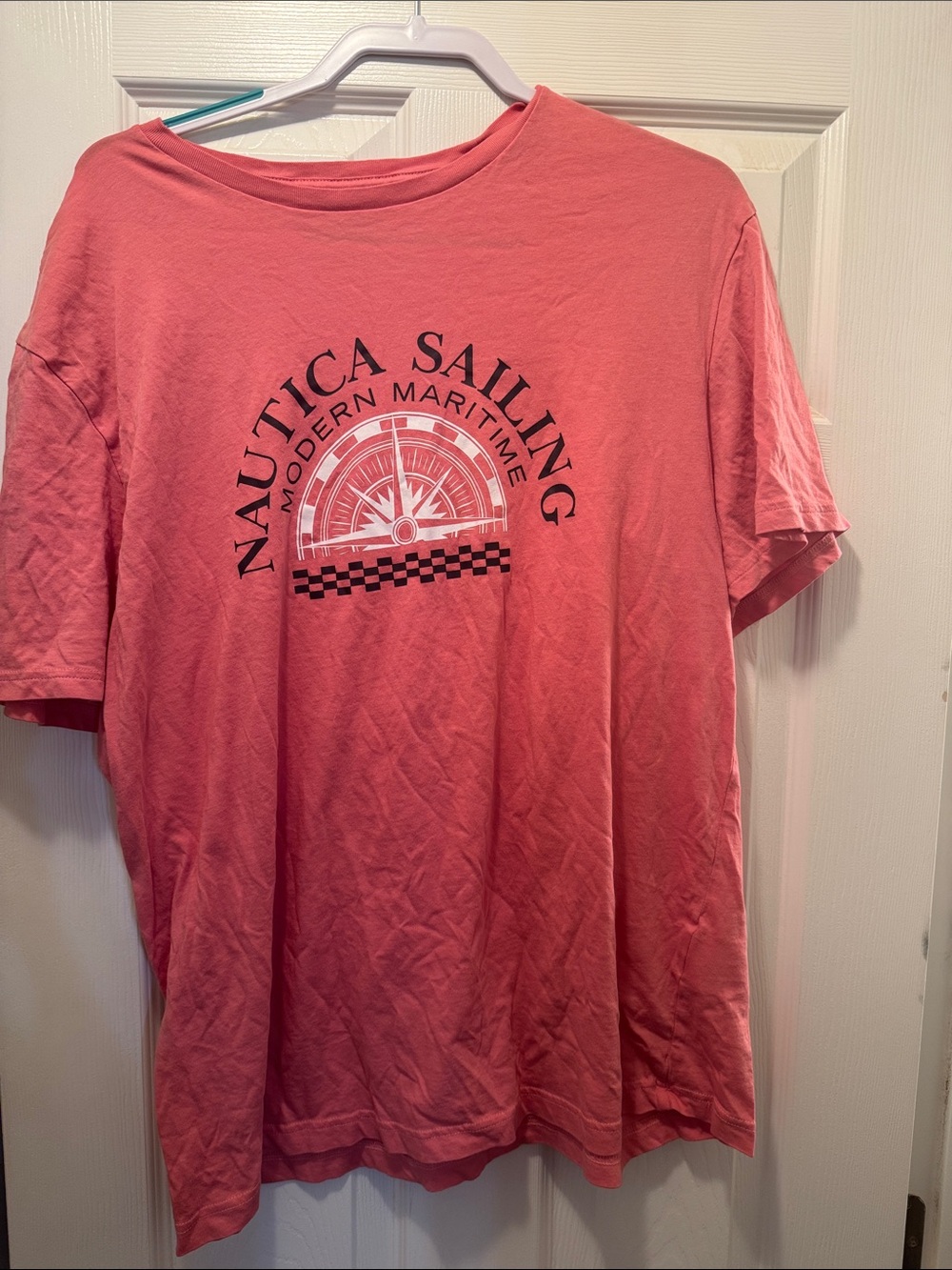 Nautica Coral Short Sleeve Sailing Graphic Tee